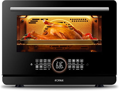 FOTILE HYZK32-E3-B ChefCubii 1.1 cu. ft. 4-in-1 Combi-Steam Oven with Steam-Bake, Air Fry, Convection, Dehydrator Functions, and 50 Preset Menus, Black
