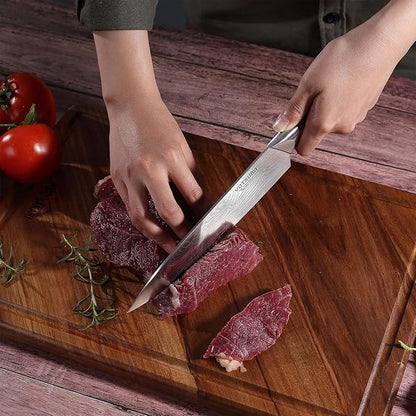 YOTSUBA Chef Knife-8 Inch Japanese Gyuto Kitchen Knife Chef’s Knife German High Carbon Stainless Steel Ergonomic Handle Essentials Sharp Gifts for Mom&Dad With Premium Gift Box