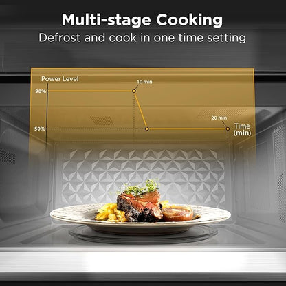 BLACK+DECKER Over the Range Microwave Oven with Vent and One-Touch Auto Cooking, 1.7 cu. ft. OTR Over Stove Microwave, Stainless Steel, 1000 Watts, EM044K6CE-SS