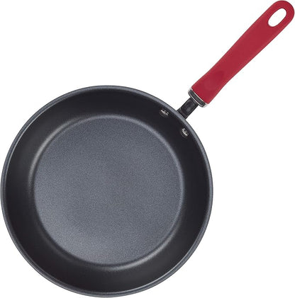 Rachael Ray Create Delicious Deep Hard Anodized Nonstick Frying Pan / Fry Pan / Hard Anodized Skillet - 10.25 Inch, Gray