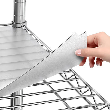 Sterling Shelf Liners Wire Rack Covers: Plastic Shelf Liner Cover for Wire Shelving: Cover Mats for Shelves in Pantry, Closet, and More: 18x36 Inch: Clear, Set of 4