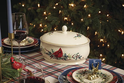 Lenox 870601 Winter Greetings Covered Dish, Christmas & Holiday Hosting