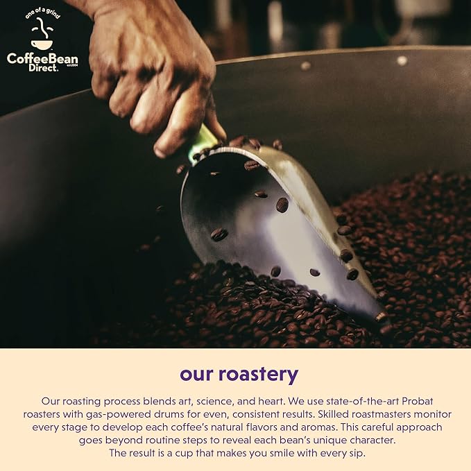 Coffee Bean Direct Tanzanian Peaberry, Whole Bean Coffee, Light Roast, 5 Pound Bag (Pack of 1)