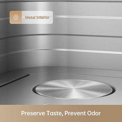 Mova FD10Pro Air Fryer, 6.3QT Large Digital Airfryer with Visible Window, 11 Preset Cooking Modes, Dual Heating System 122-450°F Precise Heat for Even Results, Non-Stick Baskets