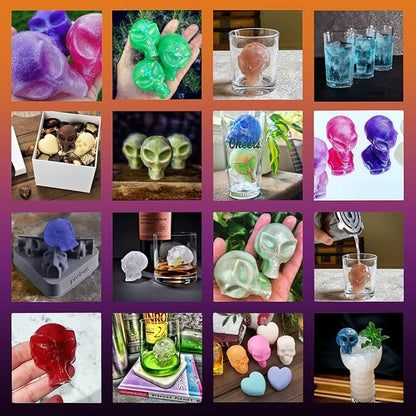SHAPED 3D Ancient Alien Ice Mold Trays, Flexible Silicone Alien Figure Makers for Ice Cubes, Soaps, Chocolates, DIY Figures, Cookies, Resin Models