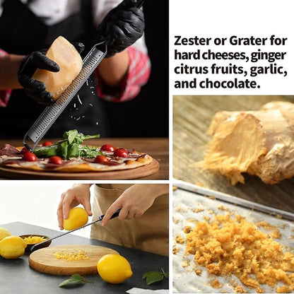 Cheese Grater with Non-Slip Handle, Lemon Zester,L15"x W1.4"