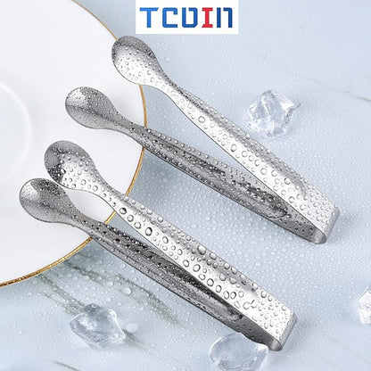 Small Serving Tongs,Ice Tongs,Sugar Tongs,Kitchen Tiny Tongs for Appetizers,12 PCS(6 Inch)