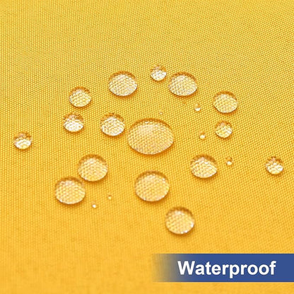 homing Rectangle Table Cloth Cover, Waterproof Polyester Elastic Fitted Tablecloth, Fits for 6 Foot Folding Tables, Washable Table Protector for Fall, Thanksgiving (Mustard Yellow, 30" x 72")