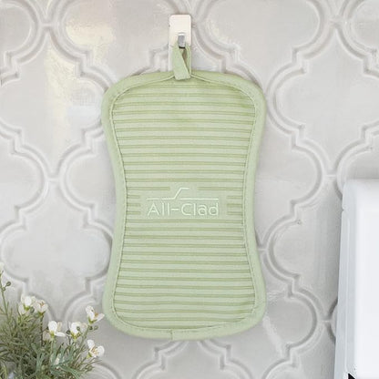 All-Clad Premium Pot Holder & Hot Pad: Heat Resistant to 500 Degrees - 100% Cotton, 10"x6.25" Hot Pad for Kitchen and Barbeque, (1-Pack), Fennel