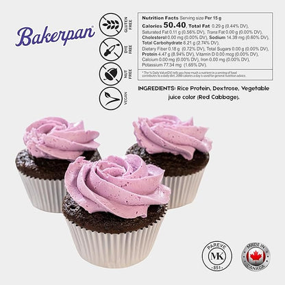 Bakerpan Purple Oil-Based Natural Food Coloring Powder for Baking - 30 g - Plant-Based, Dye-Free Coloring for Buttercream Frosting, Chocolate, Candy Color, Icing, Cakes