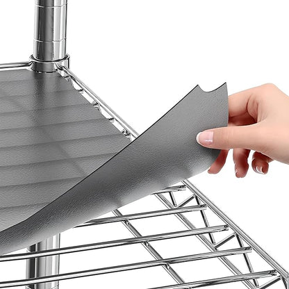 Sterling Shelf Liners for Wire Shelf System: Set of 5 in Graphite: 12 x 22 inch: Plastic Wire Shelving Mats