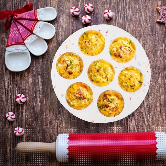 Silicone Egg Bite Molds Air Fryer Muffin Pan for Baking Non-Stick Silicone Egg Molds 7 Cups Air Fryer Cupcake Mold for Mini Muffins, Tart, Mini Cupcake BPA Free