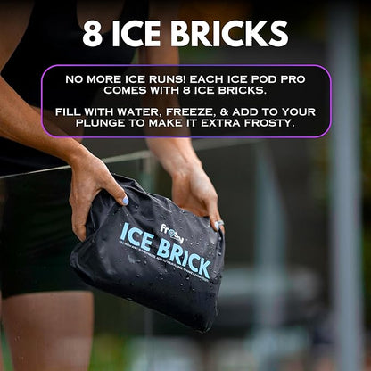 Frosty Ice Pod Pro Cold Plunge - Inflatable Ice Tub for Cold Water Therapy - Pro Grade Cold Plunge Ice Pod with Water Chiller Compatibility - The Ice Pod Cold Plunge Tub for Ice Bath and Ice Plunge