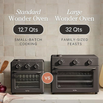 Our Place Large Wonder Oven | 6-In-1 Toxin-Free Air Fryer & Toaster with Steam Infusion | Family-Sized 32QT, 1700W Countertop Design | Includes Bake Tray, Fryer Basket, Large Racks | Spice