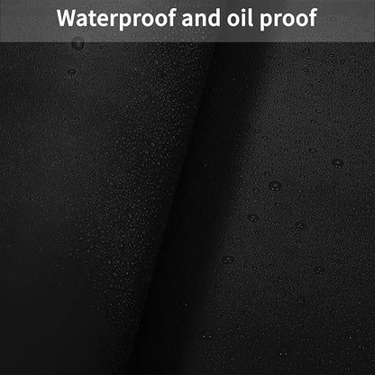 Leather Table Cover,1.8mm Thick,35.4x70.9 Inch Table Protector,Table Protector for Dining Room Table,Dining Table Cover,Table Cover Protector,Table Protector Pad(Black+Wine Red,35.4x70.9)