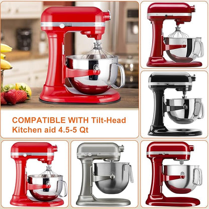 Mixer Mat Slider for KitchenAid 5-8 Qt Tilt Head Stand Mixer - Bamboo Kitchen Appliance Sliding Tray Mixer Mover Slider Board Compatible with Kitchen aid 5-8 Qt Stand Mixer, KitchenAid Artisan