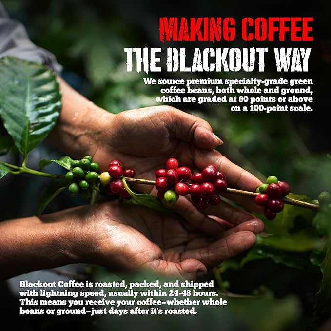 Blackout Coffee Jamaican Me Crazy Flavored Pods, Freshly Roasted in the USA - K-Cup Compatible Single-Serve Pods (18 Count)