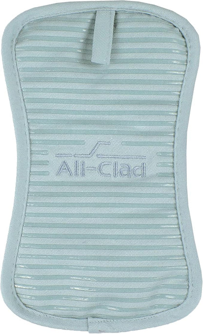 All-Clad Premium Pot Holder & Hot Pad: Heat Resistant up to 500 Degrees - 100% Cotton, 10"x6.25" Hot Pad for Kitchen and Barbeque, 1-Pack, Rainfall