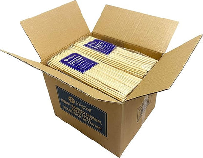 KingSeal Renewable Bamboo Heavy Weight Kebab Skewers, BBQ Sticks, 10 Inches x 3.8 mm Diameter, Resale or Retail Pack - 25 Bags of 100 (2500 Count)