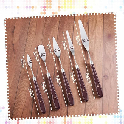 12 Pcs Cake Spatula Icing Espatulas Para Reposteria Scraper Smoother Frosting Tools Fondant Off Set Spatulas For Decorating Cakes Knife Pastry For Cake Decorating, Pastry & Baking