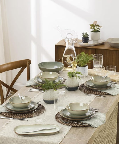 Oneida 897206 Organic Shades 2-Piece Serving Set, Green