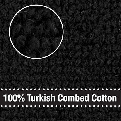 All-Clad Solid Kitchen Towel: Highly Absorbent, Super Soft Long Lasting - 100% Cotton, 17"x30" Tea Towel for Cleaning & Drying Dishes, Pans, Glassware, or Countertops, (1-Pack), Black