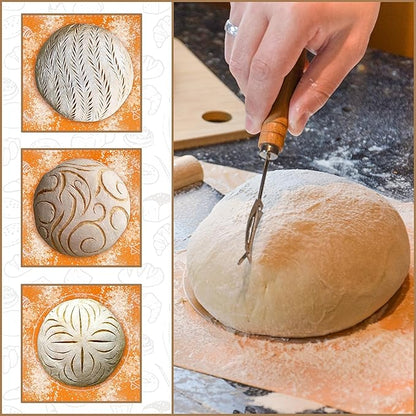 Sourdough Starter Kit - Bread Proofing Basket Set - Baking Accessories - Gift Set