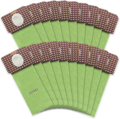 20 Pack 103483 Micro Filter Vacuum Bags Compatible with ProTeam 3.25 Quart Upright Vacuum, For ProForce 1200XP and 1500XP, Replace Part #103483