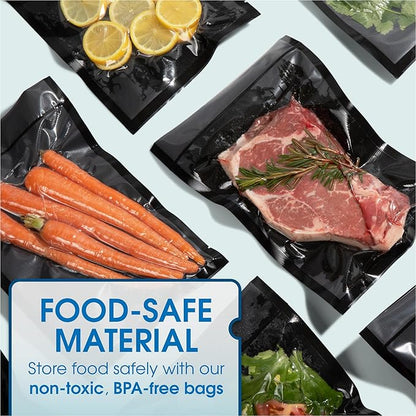 Spartan Industrial 8" X 12" Vacuum Seal Bags - 500 Count BPA-Free Food Storage Bags for Marinating, Freezing, Sous Vide Cooking