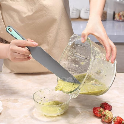 To encounter Silicone Spatula Set, Rubber Blender Spatula, Jar Spatula for Baking Mixing and Stirring, Nonstick, Heat Resistant and Dishwasher Safe, Set of 4