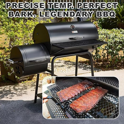 BBQ Thermometer 2-3/8" Oversized Dial, 50-800°F Smoker Thermometer Weatherproof with Easy Read Numbers - Grill Temp Gauge for Charcoal Grill & Meat Smoking Kit Includes Mounting Hardware