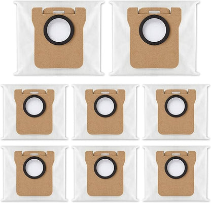 8 Pack Dust Bags Compatible with Dreametch L20 Ultra L10 Ultra L10s Ultra X10 Plus X20 Pro S10 Pro Robot Vacuum, Self-Emptying Base Vacuum Bags Replacement Accessory Parts