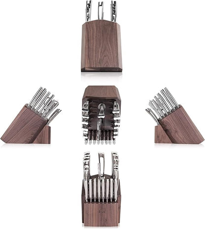 Cangshan N1 Series 1022377 23-Piece German Steel Forged Knife Block Set, Walnut Block