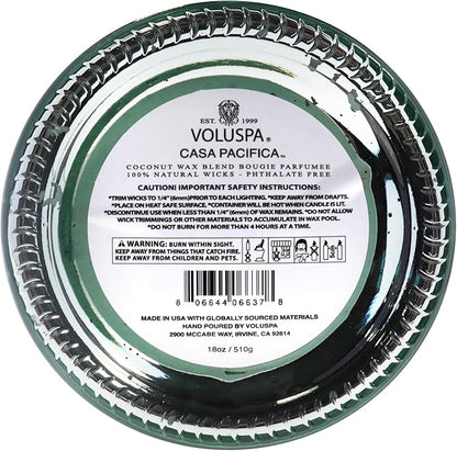 Large - Casa Pacifica by Voluspa for Unisex - 18 oz Candle