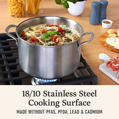 Calphalon Stainless Steel 6-Qt Stock Pot with Lid