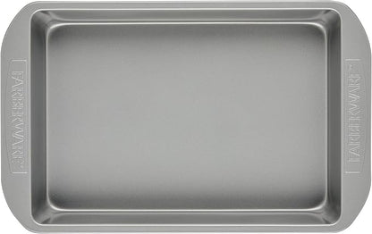 Farberware Nonstick Bakeware Baking Pan / Nonstick Cake Pan, Rectangle - 9 Inch x 13 Inch, Gray