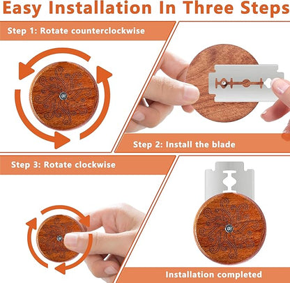 UFO Bread Lame Cutter for Homemade Sourdough,Bread Scorer Tool for Sourdough with 5 Blades and Storage Cover,Slashing Tool Bread Cutting Knife for Artisan Bread and Makers (Octopus)