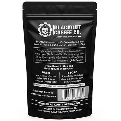 Blackout Coffee Covert Op Cold Brew Medium Roast - Perfect for Cold Brew, Drip, and Pour Overs - Small Batch Freshly Roasted in the USA - 12 oz Bag (Ground Coffee)