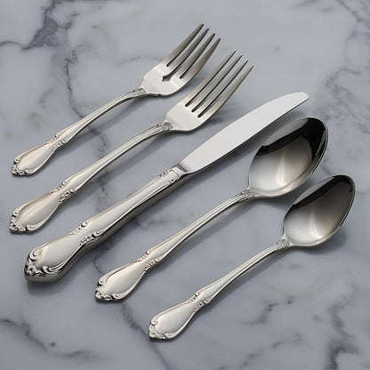 Oneida Chateau Fine Flatware Set, 18/8 Stainless, Set of 4 Salad Forks