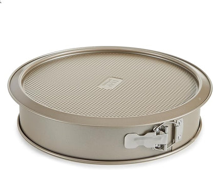 Berghoff Balance Nonstick Springform Cake Pan 11" x 11" x 2.25", Removable Bottom, Lightweight Carbon Steel, Ferno-Green, Non-toxic Coating Bakeware, Leakproof, Oven Safe Up To 450°F