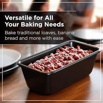 Wrenbury Pro 1lb Bread Loaf Pan 8x4 - Loaf Tins for Baking Non Stick - Toughened Heavy Gauge - 10 Year Guarantee - Banana Bread Loaf Pan