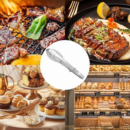Tongs for Cooking,Mini Tongs Small for Serving Food,4 PCS of 7 Inches