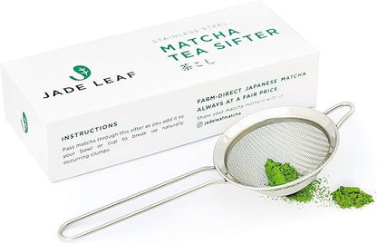 Jade Leaf Matcha - Stainless Steel Sifter - Eliminate Clumps In Your Green Tea Powder - Great Gift for Matcha Lovers