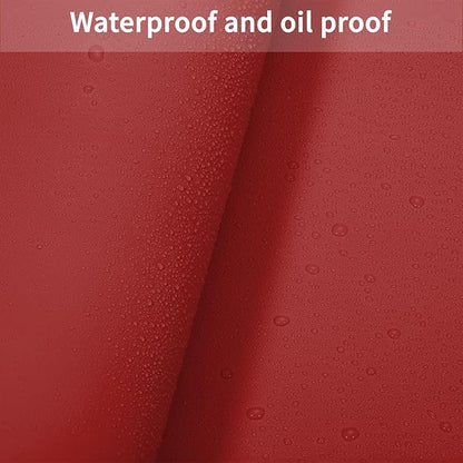 Leather Desk Mat,1.8mm Thick,16x60 Inch Desk Cover,Desk Protector Mat,Dresser Cover Top,Leather Table Cover,Side Table Cover,Office Desk Cover,Office Table Cover(Black+Wine Red,16x60)