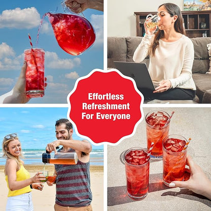 Tiesta Tea - Palm Beach Punch Cold Brew Tea, Loose Leaf, Fruit Punch Herbal Blend, Premium Iced Blend, Non-Caffeinated, 10 Cold Brew Bags, Makes One 64oz Pitcher Each