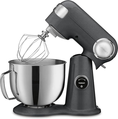 Cuisinart SMD-50GPH Precision Pro 5.5-Quart Digital Stand Mixer with 12-Speeds, 3 Preprogrammed Food Prep Settings, Mixing Bowl, Whisk, Flat Mixing Paddle, Dough Hook, and Splash Guard, Graphite