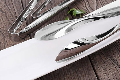 Artaste 43167 Rain 18/10 Stainless Steel Utility Tongs, Set of 3