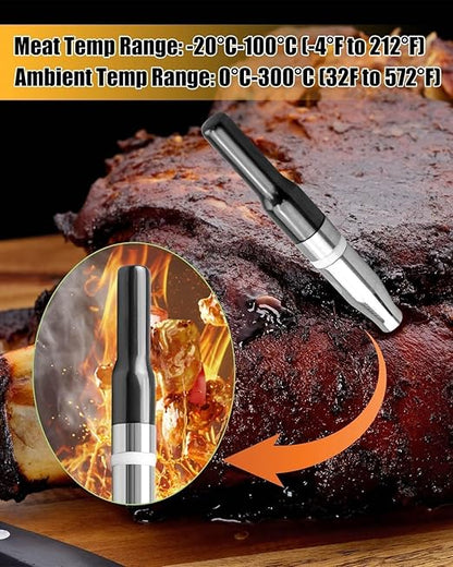 Meat Thermometer with Ultra-Thin Probe, Single Probe Thermometer