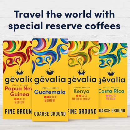 Gevalia Special Reserve Guatemala Single Origin Medium Roast Coarse Ground Coffee, 10 oz. Bag