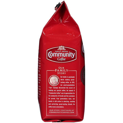 Community Coffee House Blend, 72 Ounces Ground Coffee, Medium Dark Roast, 12 Ounce Bag (Pack of 6)